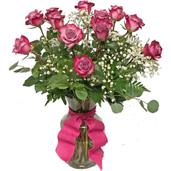 Enchanting Deep Purple Roses from your local Clinton,TN florist, Knight's Flowers